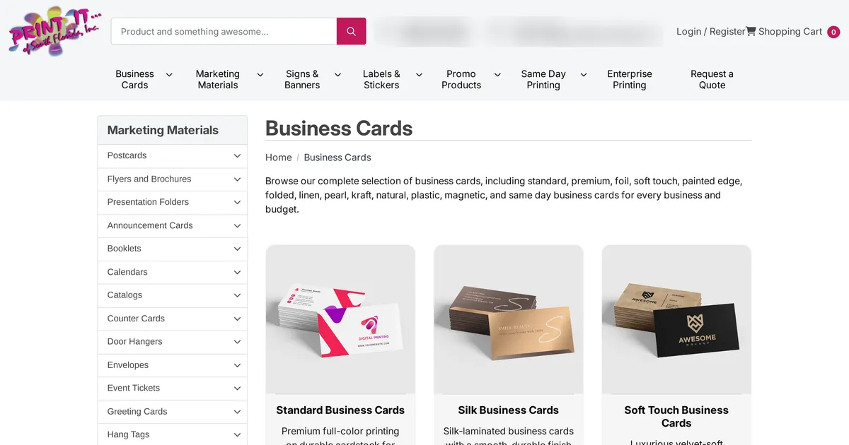 Print It of South Florida, United States: a commercial print storefront
