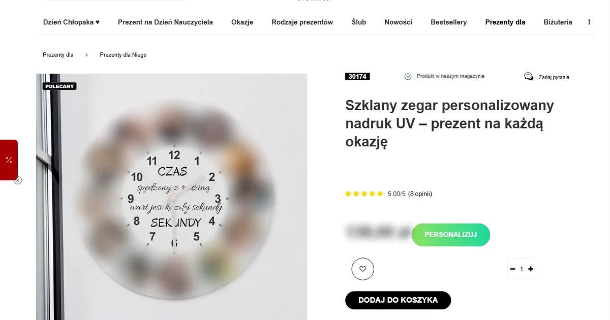 Screenshot of the Ale Upominek storefront